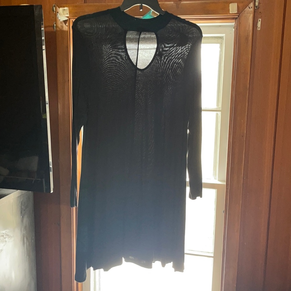 Black cut out dress
